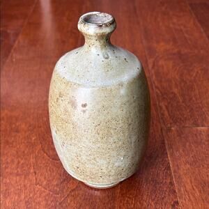 Vintage Studio Pottery, Elegant Ceramic Vase, Signed